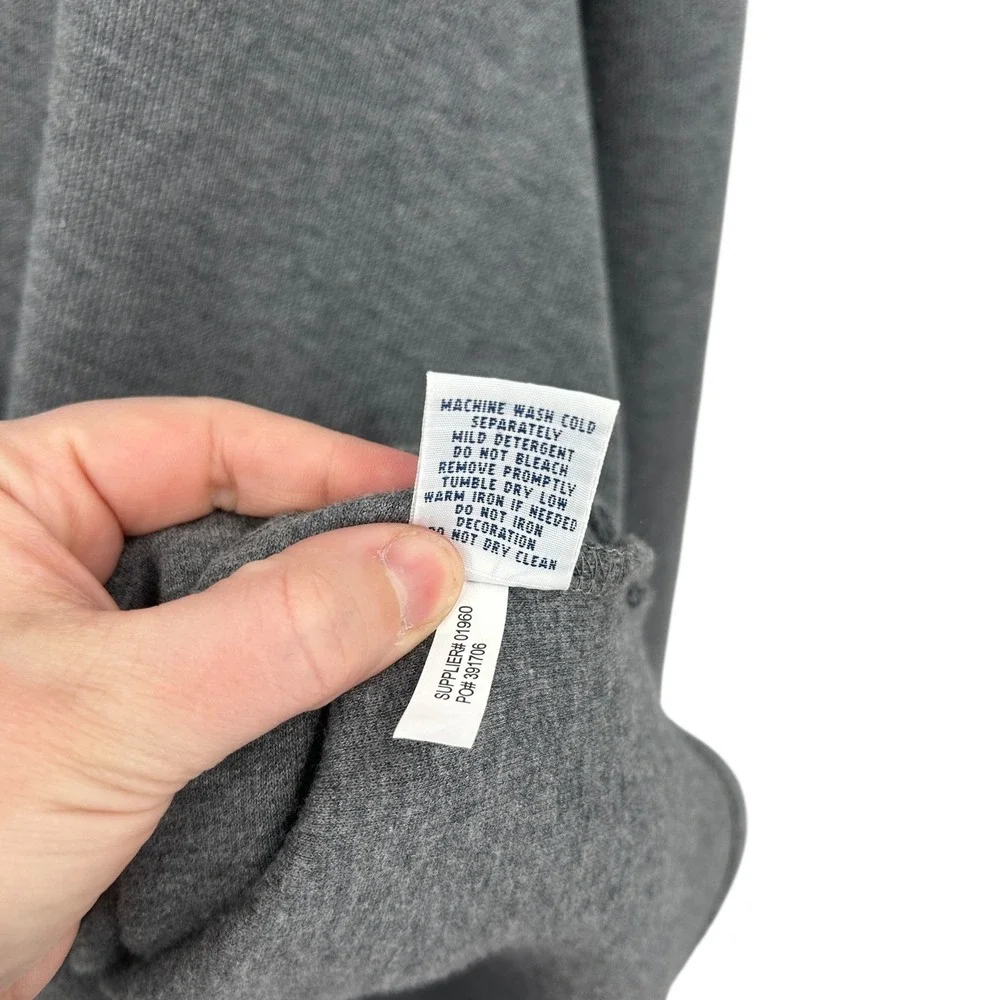 Polo Ralph Lauren Quarter Zip Pullover L Gray Cotton‎ Preppy Classic Old Money